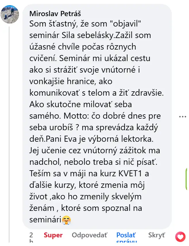 Recenzia Sila sebalásky Mirko Petráš Recenzia Sila sebalásky Mirko Petráš