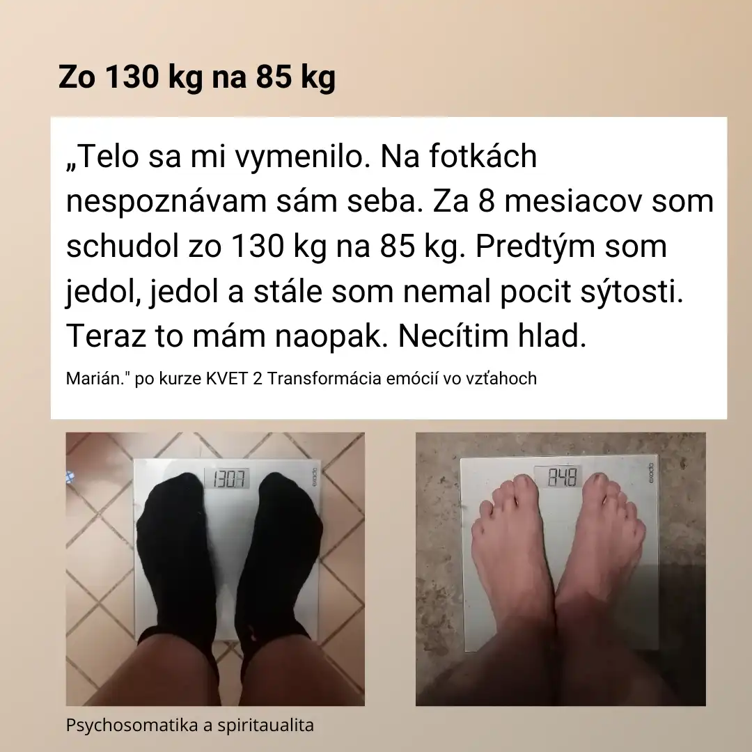 Zo 130 kg zníženie hmotnosti
